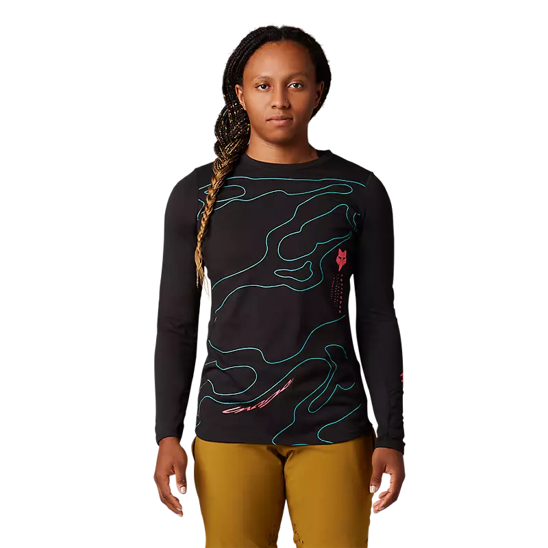 Fox Racing Womens Ranger Lunar Mid Long Sleeve Jersey - Image 2